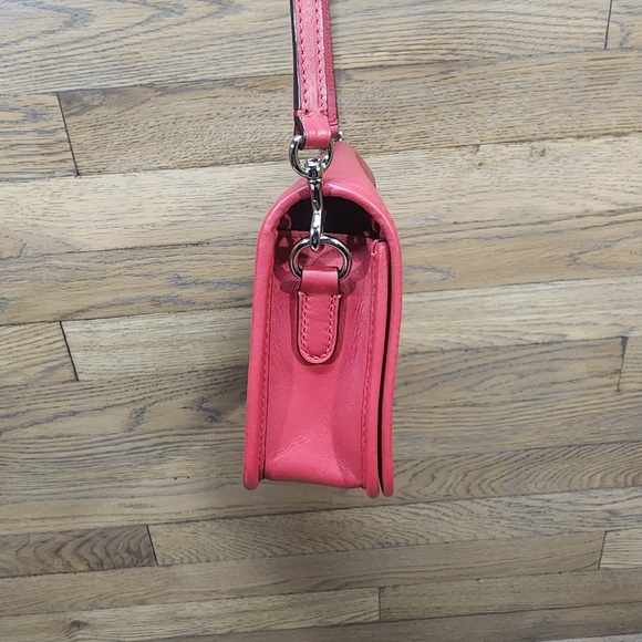 Coach Penny Crossbody Clutch Smooth Red Leather F87768 - Picture 6 of 9